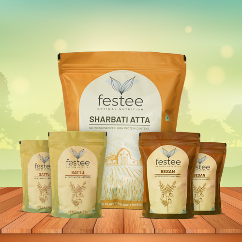 Besan, Chana Sattu & Sharbati Atta
